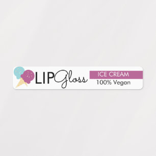 Étiquettes Emballage de branding de gloss à lèvres moderne gl