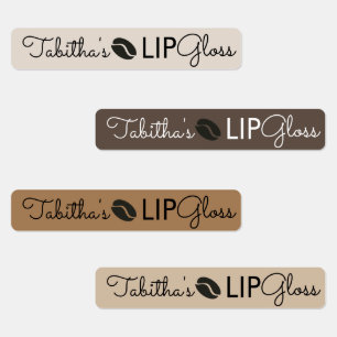 Étiquettes Emballage de café de branding de gloss pour les lè