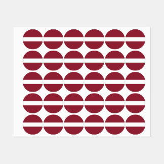 Étiquettes Emblème du drapeau de Lettonie