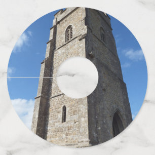 Étiquettes en verre de vin de papier de tour de