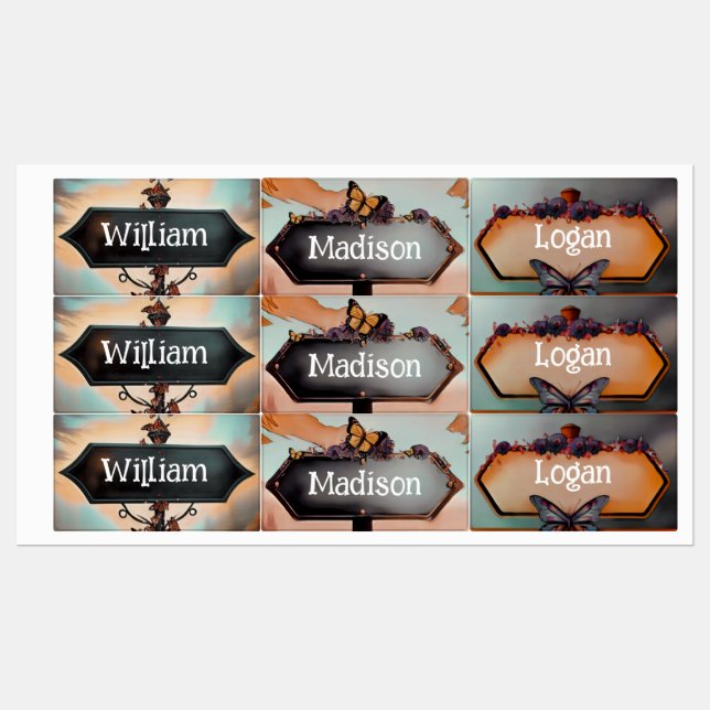 Étiquettes Enfants (Feuille)