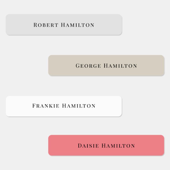 Étiquettes Enfants étanche Nom personnalisé (Groupe)