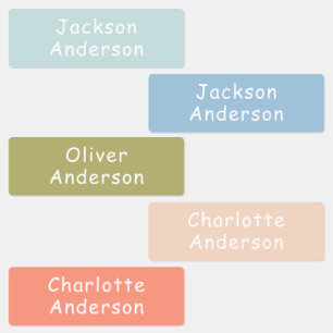 Étiquettes Enfants imperméables colorés Personnalisés