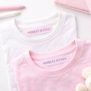Étiquettes Enfants Vêtements Rose Pâle Parent Âgé