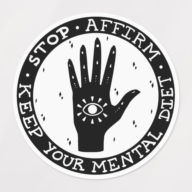 Étiquettes Ensemble d'autocollants d'attestation et de manife (Design 1)