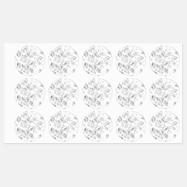 Étiquettes Ensemble de dossiers botaniques élégants (Feuille)