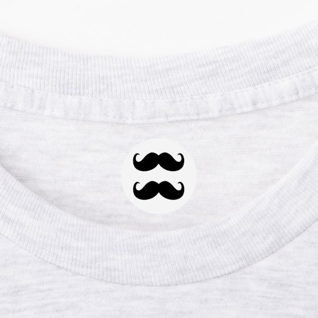 Étiquettes Ensemble Moustache (Apposé)