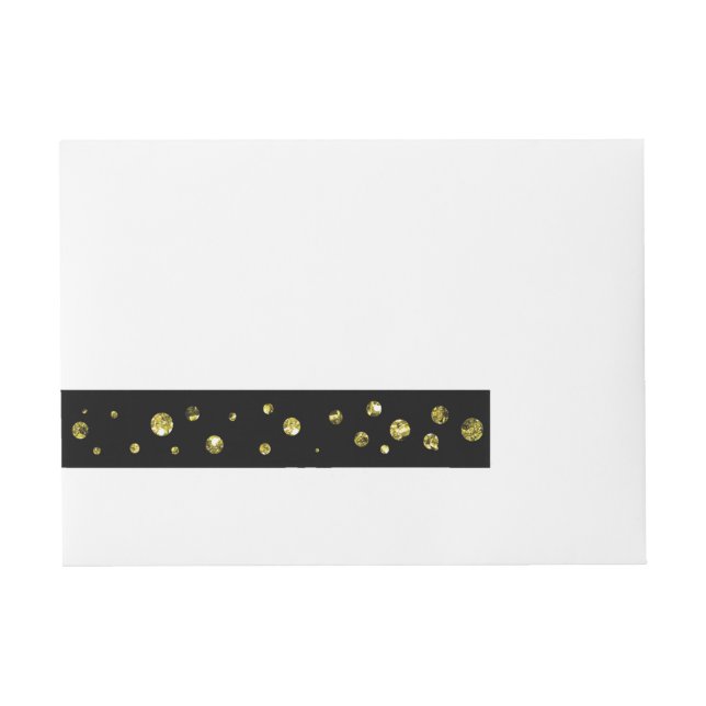 Étiquettes enveloppantes pour carte avec points de (Devant)