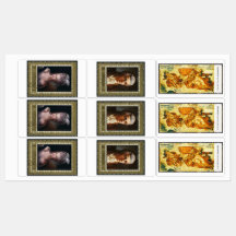 Enveloppe Mariage de timbres postaux vintages et i