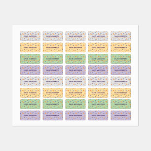 Étiquettes Espace de motif ufo couleur pâle