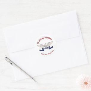 Étiquettes et autocollants funéraires des anciens 