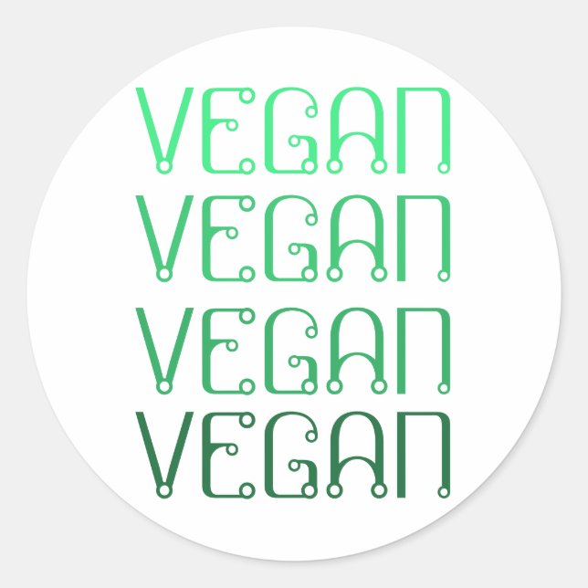 Étiquettes et Stickers Vegan (Devant)