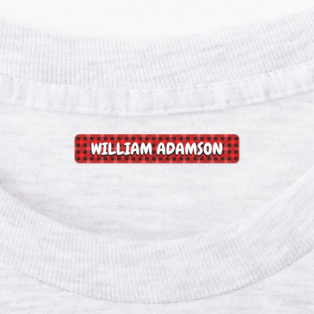 Étiquettes étanches de nom de tissu plaqué pour vê (Apposé)