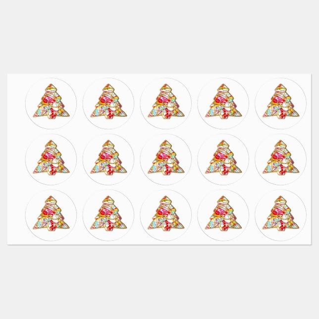 Étiquettes Étanches pour Arbre de Noël (Feuille)