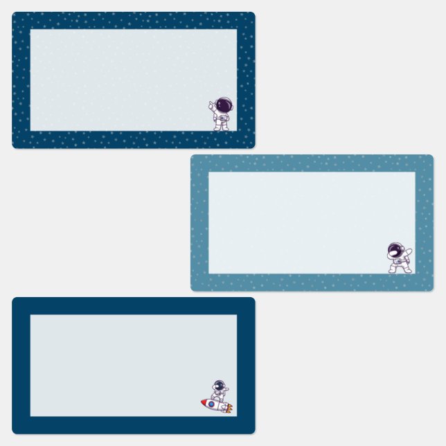 Étiquettes Etiquettes Autocollantes imperméables Astronaute (Groupe)