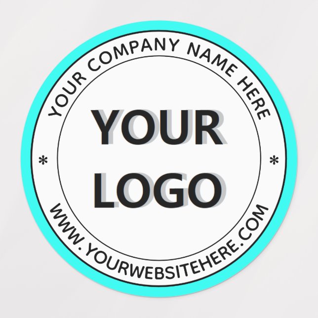 Étiquettes Exemple d'étiquettes personnalisées avec votre log (Design 3)