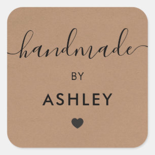 Étiquettes Fabriquées à la Main, Étiquette Cadeau 