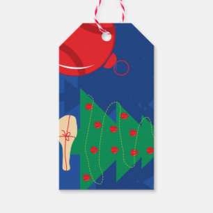 Étiquettes faites sur commande de cadeau de Noël