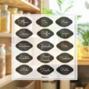 Étiquettes Fancy Chalkboard Oval Panneaux
