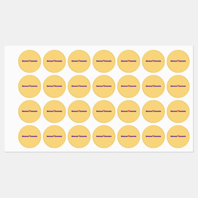 Étiquettes Fer Mamas4Kamala (Feuille)