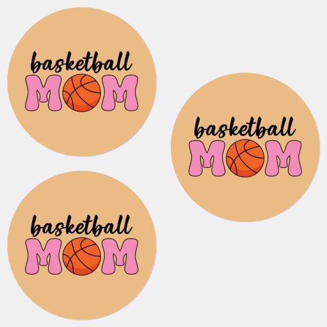 Étiquettes Fête de la mère mère du basket-ball (Groupe)