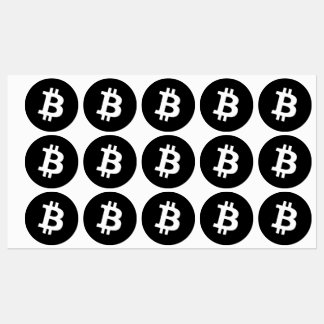 Étiquettes Feuille d'autocollants Bitcoin