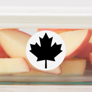 Étiquettes Feuille d'érable noire canadienne