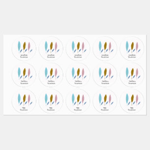 Étiquettes Feuille personnalisé des mignons garçons modernes