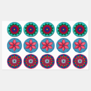 Étiquettes Feuillet autocollant de fleurs de Triflor