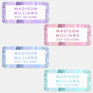 Étiquettes Fille Parties scintillant Chic moderne vêtements p