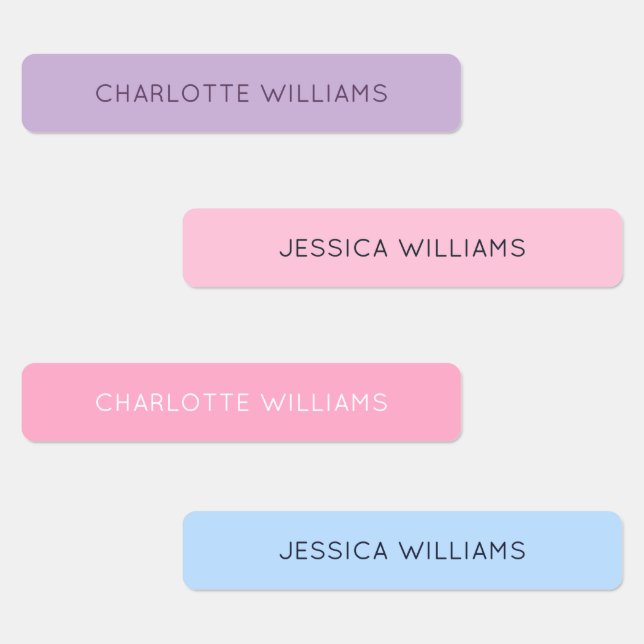 Étiquettes Filles roses mignonnes Retour à l'école Enfants im (Groupe)