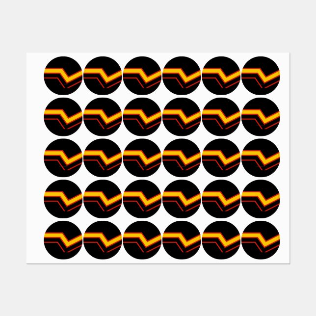Étiquettes Flèches de drapeau de fierté en caoutchouc de Slip (Feuille)