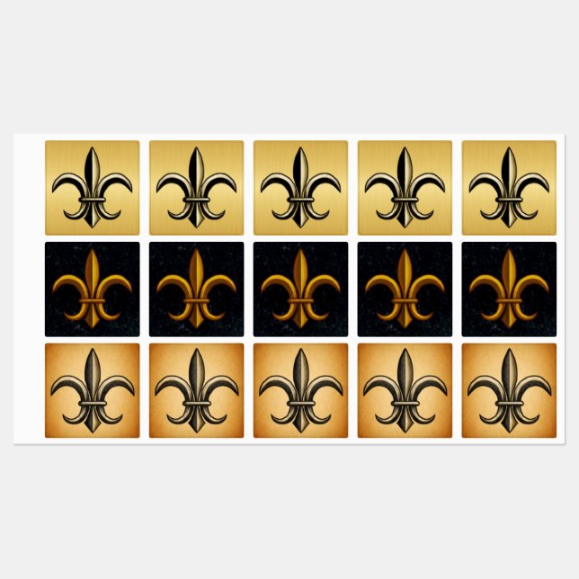 Étiquettes Fleur De Lis Lebels (Feuille)