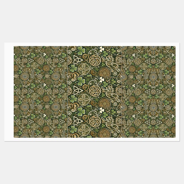 Étiquettes Floraison celtique (Feuille)