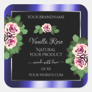 Étiquettes Floral Roses Rose