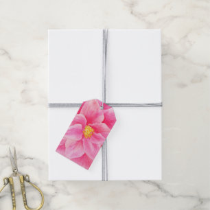 Étiquettes florales de cadeau d'aquarelle de