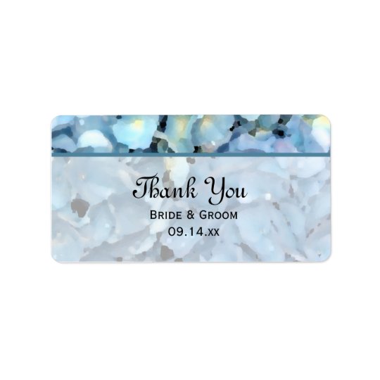Étiquettes florales de faveur de Merci de mariage