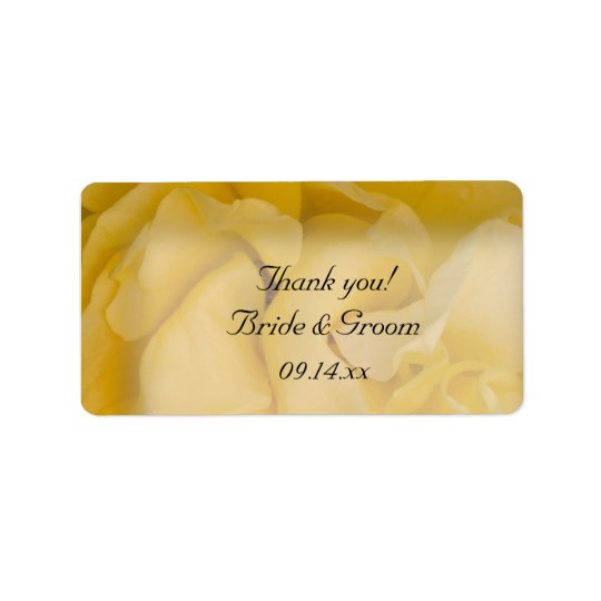 Étiquettes florales de faveur de Merci de mariage