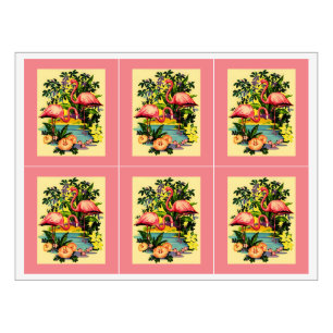 Étiquettes floraux de vin d'oiseaux assez roses d