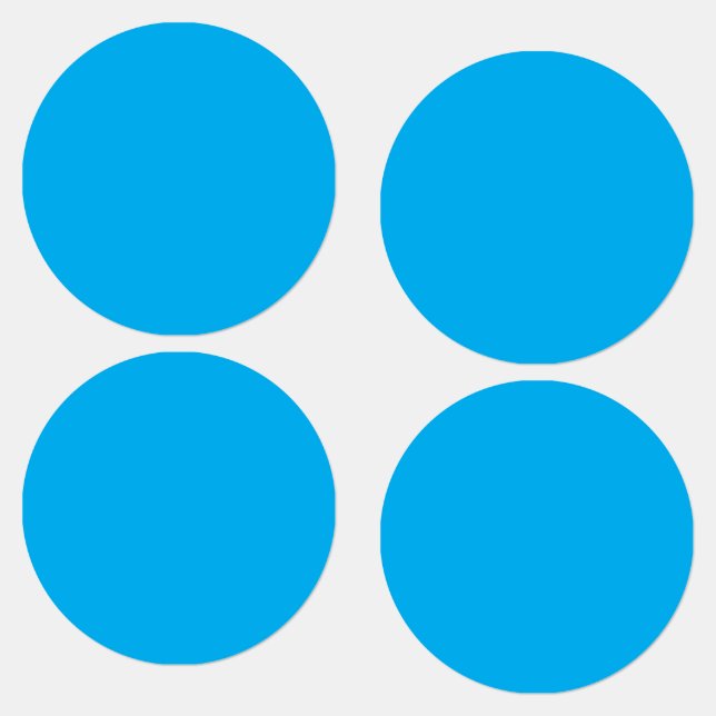 Étiquettes Fond uni bleu cyan  (Groupe)