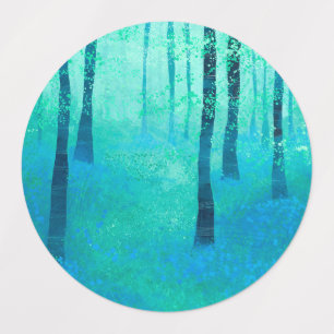 Étiquettes Forêt de Bluebell