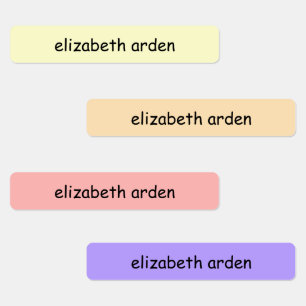 Étiquettes Fournitures de l'école pour enfants colorées Nom i