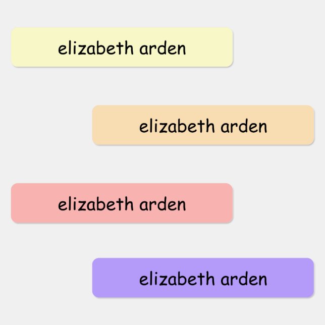 Étiquettes Fournitures de l'école pour enfants colorées Nom i (Groupe)