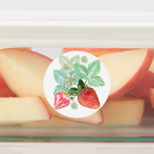 Étiquettes fraises, baies, rouge, frais, mûr, sucré, nourritu