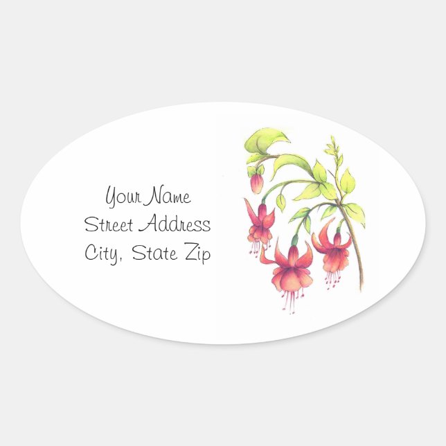 Étiquettes Fuchsias (Devant)