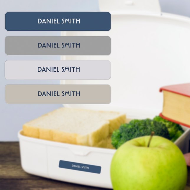 Étiquettes Garçon École Nom de la garderie (Waterproof name labels for school supplies, lunch boxes, day care, baby bottles, and more!)