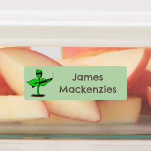 Étiquettes Germinator cyborg plante drôle dessin animé person