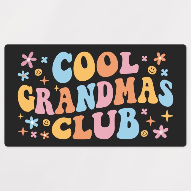 Étiquettes Grandpas Club cool III (Design 1)