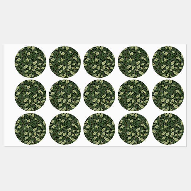 Étiquettes Grappe de vignes dans les nuances de vert (Feuille)