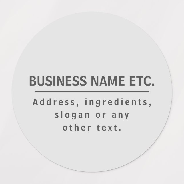 Étiquettes Gris imperméable polyvalent (Design 1)
